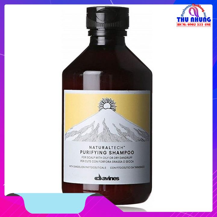 [HCM]Dầu gội cho da đầu bị gàu DAVINES PURIFYING Shampoo (250ml)