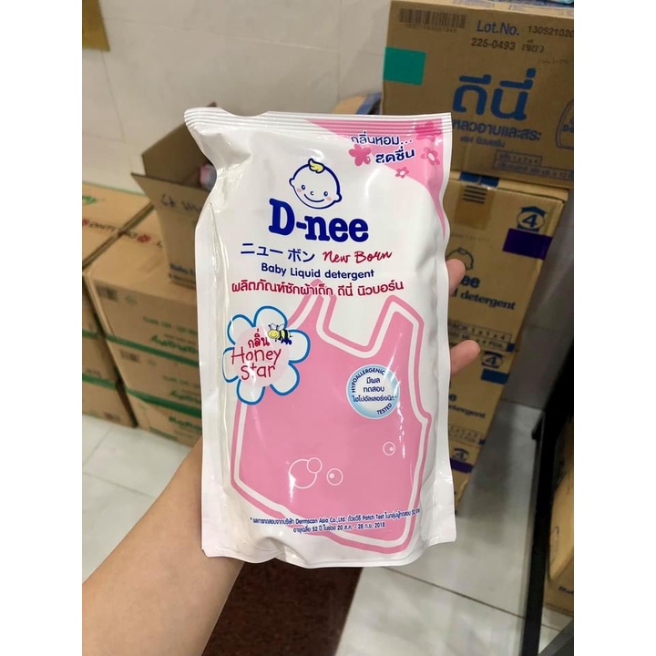 (Chính Hãng) Nước giặt Dnee Thái Lan túi 600ml cho bé