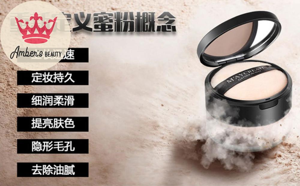 Phấn Phủ Dạng Bột Maycreate Powder Cho Da Mịn Màng Chống Nhờn Mỏng Nhẹ L0229