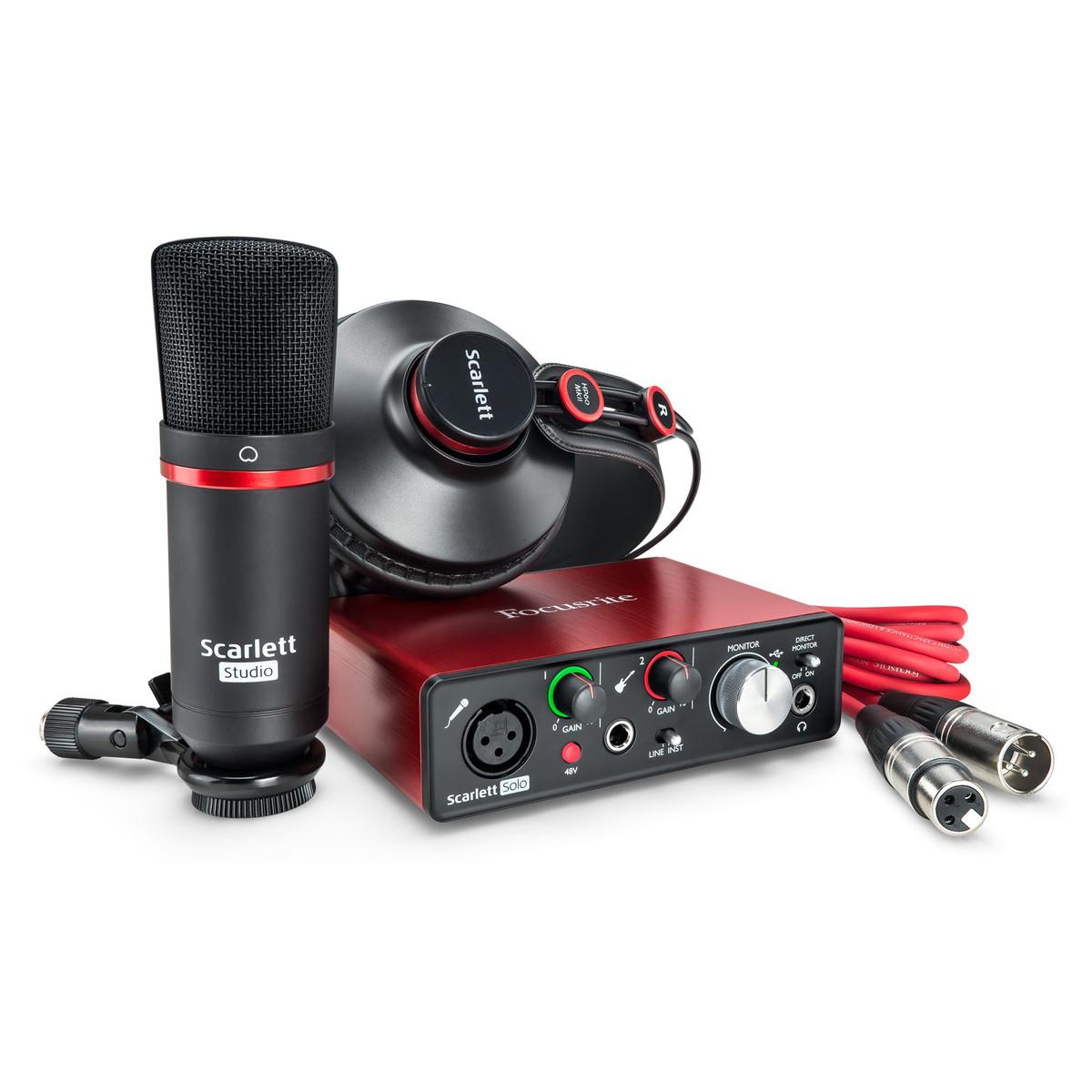 [Trả góp 0%]Focusrite Scarlett Solo Studio (Gen 2) - Combo phòng thu cá nhân