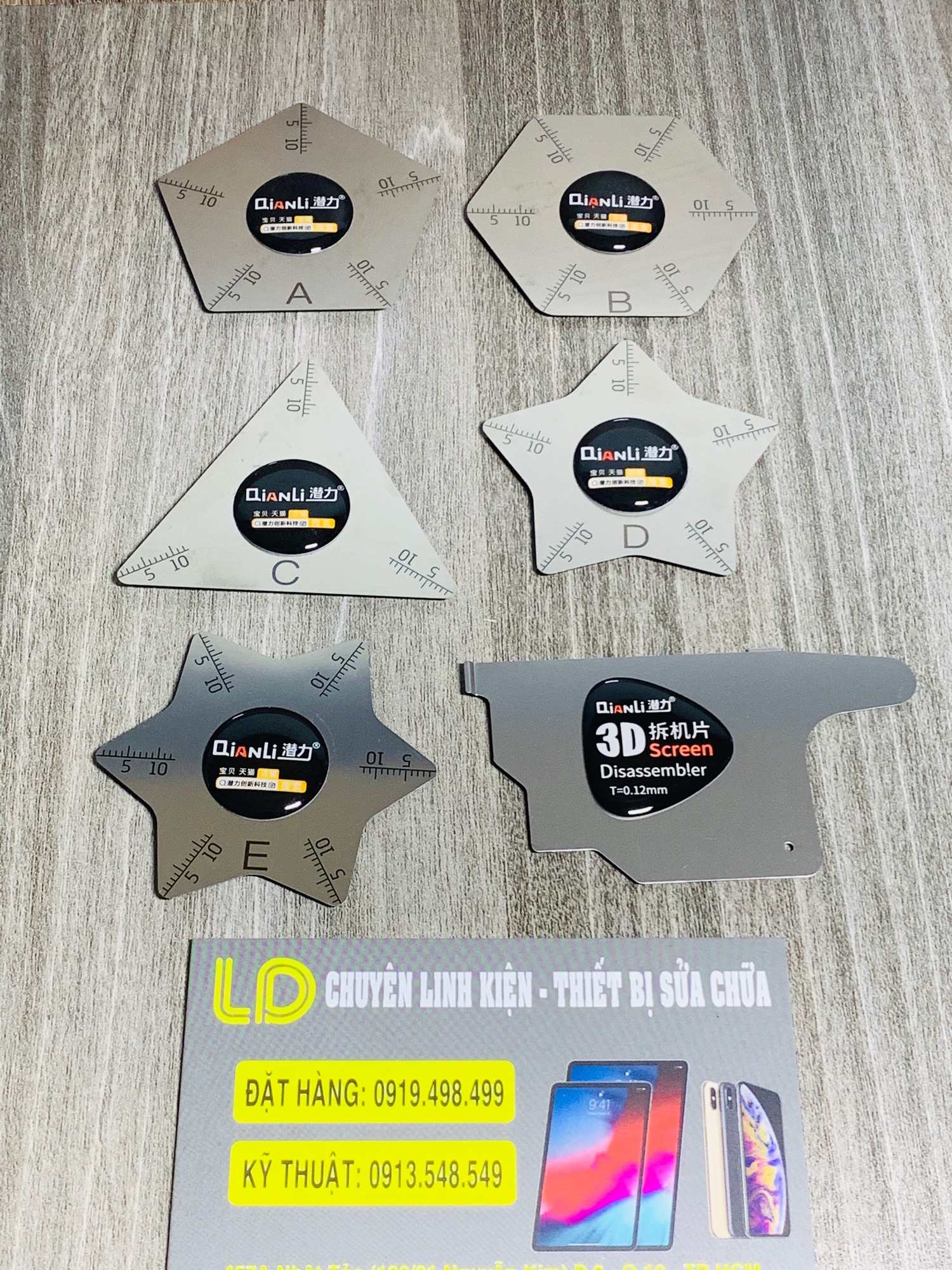 Miếng tách - nạy màn hình Qianli 5 món