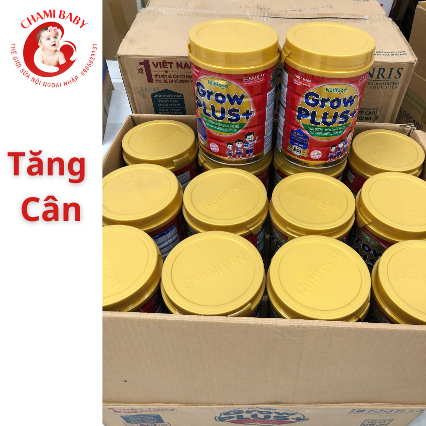 Sữa Bột Grow Plus Đỏ 900G Cho Trẻ Thấp Còi. Date luôn mới