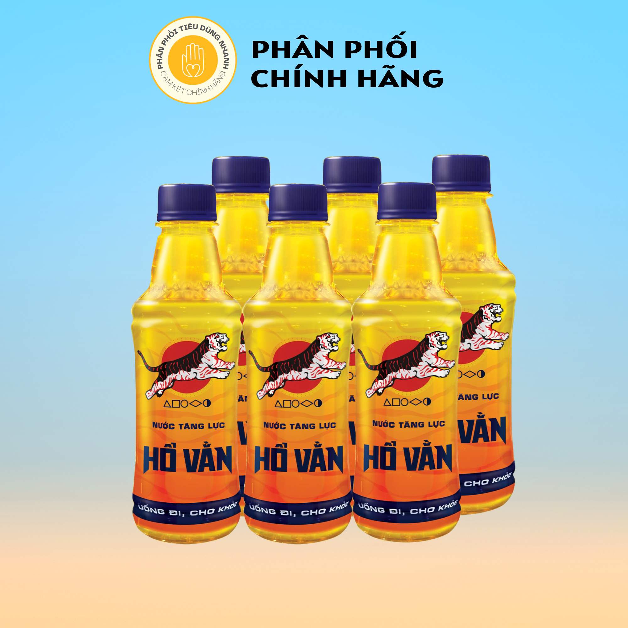 Lốc 6 chai nước tăng lực hổ vằn 330ml