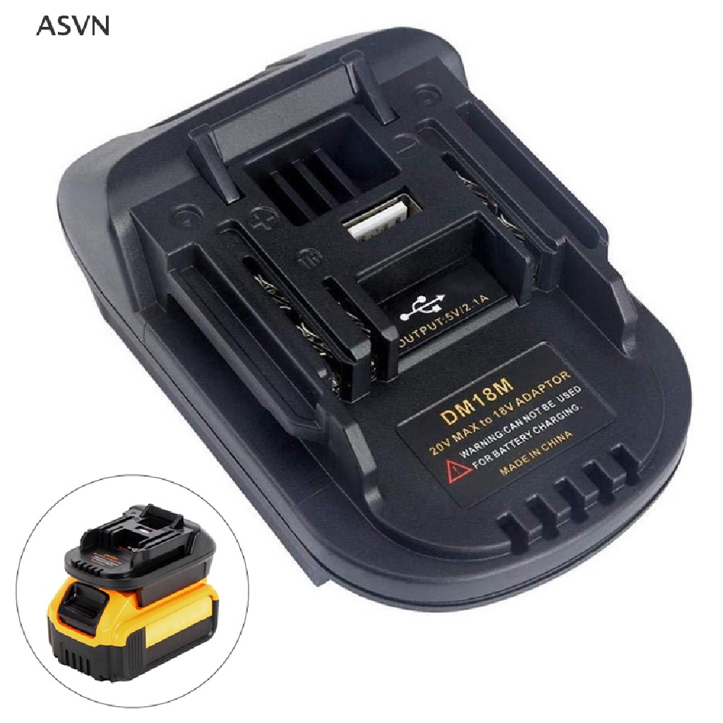 Đế chuyển pin dewalt milwaukee 18v sang máy makita 18v /hps