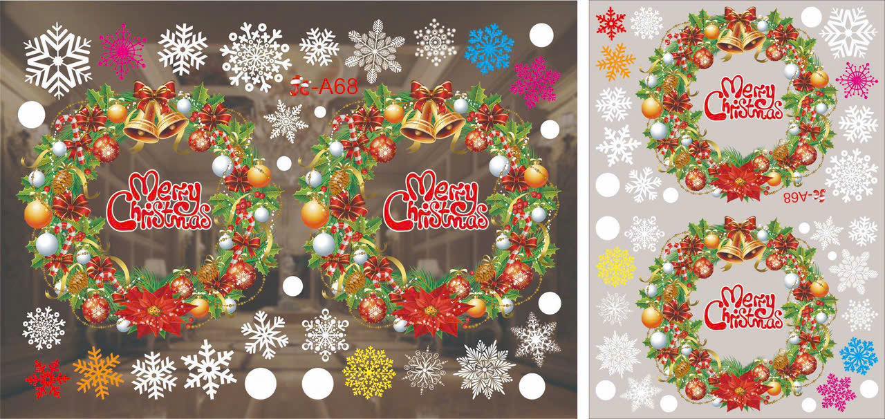 ( 003) Decal trang trí tường Noel