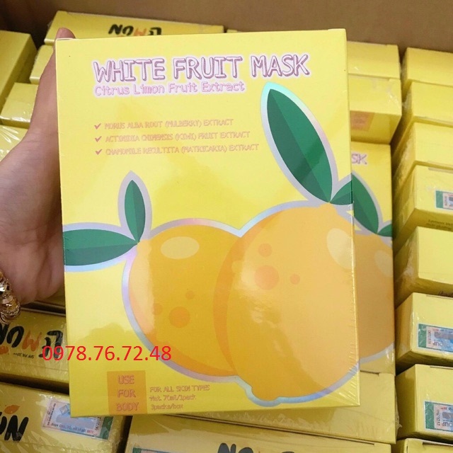 [chuyên sĩ]Ủ Trắng Chanh Lemon White Fruit Mask(ủ chanh)