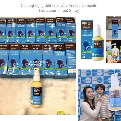 Xịt họng diệt khuẩn Betadine