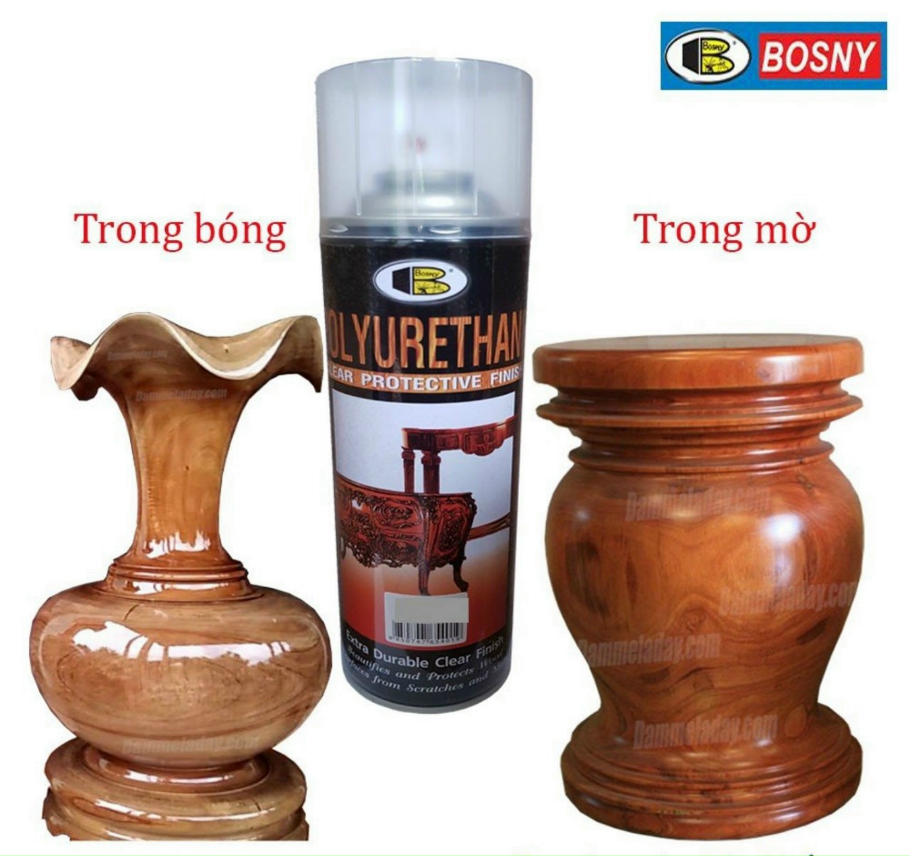 Sơn Xịt Bóng Gỗ Pu Bosny