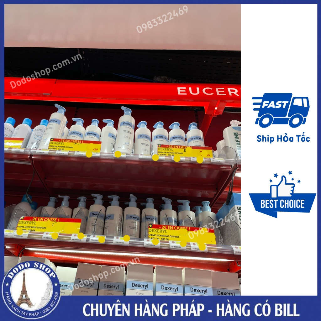Kem Dexeryl pháp 250gr, dưỡng ẩm, dưỡng da cho bé mịn màng, nhất là bé da khô, chàm, da cơ địa - dodoshop.com.vn
