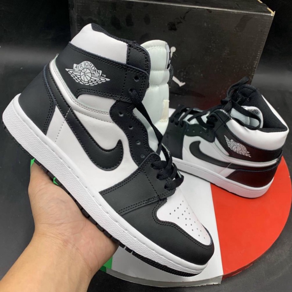 Giày jodan 𝐜ổ 𝐜𝐚𝐨 ⚡️𝐅𝐑𝐄𝐄 𝐒𝐇𝐈𝐏⚡️ GiàyNjke Full Màu Nâu đen cổ cao hàng cao cấp nam nữ full box TẶNG Keo Dán Giày S