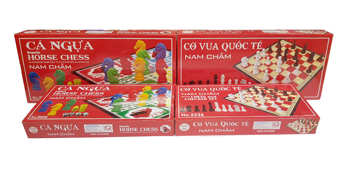 Bộ cờ Cá Ngựa Nam Châm Đủ Kích Thước (Kho giá sỉ)