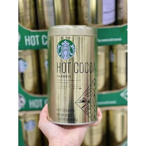 (Hsd 2023) BỘT CA CAO Hot Cocoa Starbucks, hàng Mỹ