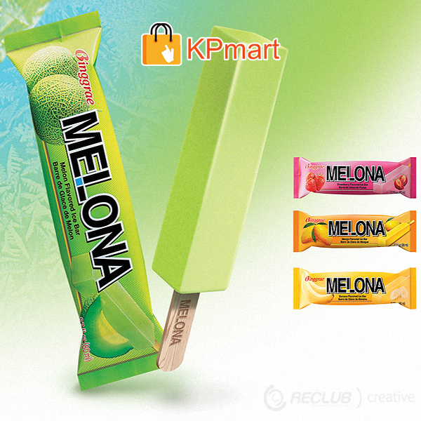 (GIAO HỎA TỐC HCM) Kem dưa lưới Hàn Quốc Binggrae Melona Ice Bar 80ML