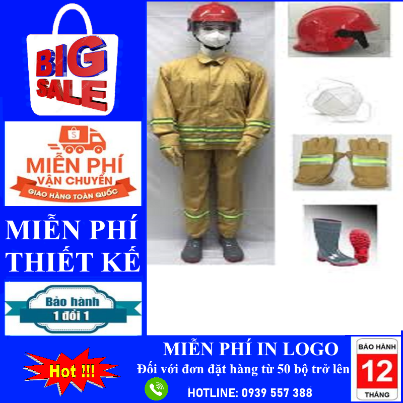 Clothing sets fire protection circular 48/2015/tt-bca consists of 5 dish has inspection stamps-QAPCCCTT48. Clothing fire protection herewith 48