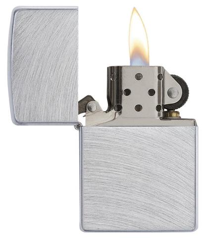 Zippo Chrome Arch Brushed Chrome