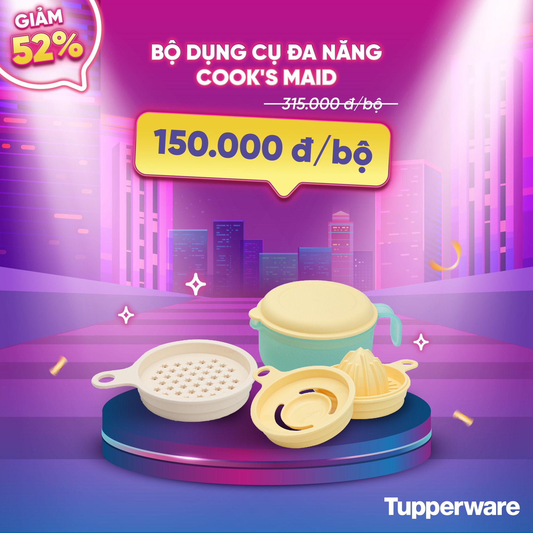 Bộ dụng cụ đa năng Tupperware Cook’s Maid