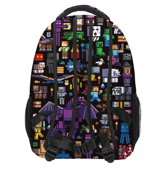 Balo hoạt hình minecraft các nhân vật