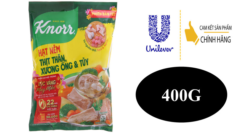 HẠT NÊM KNORR THỊT THĂN XƯƠNG ỐNG 900G