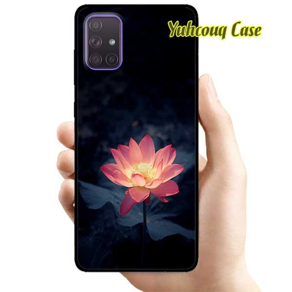 Ốp lưng dành cho samsung a51 - sen hồng trong đêm