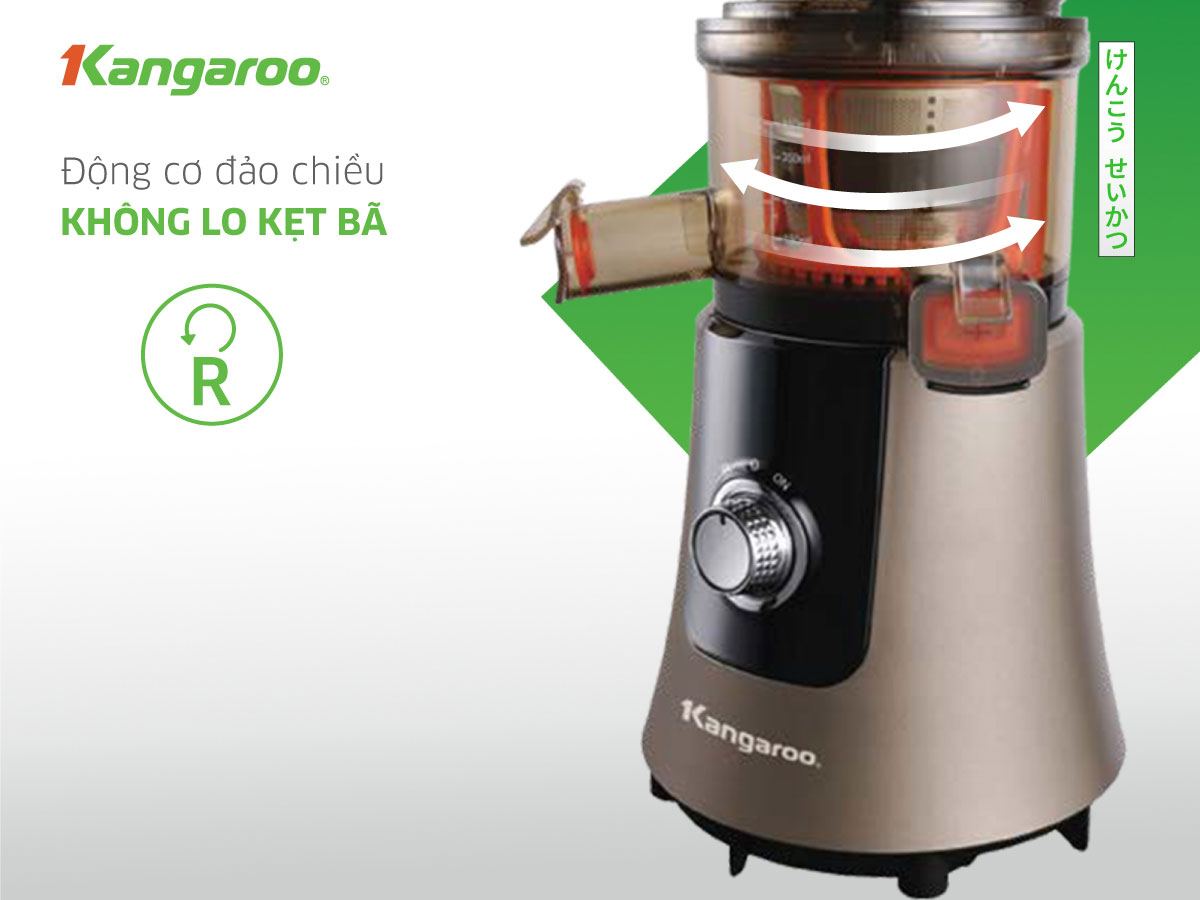 MÁY ÉP CHẬM KANGAROO KG200SJF (665ml - 200W) Hàng Chính Hãng