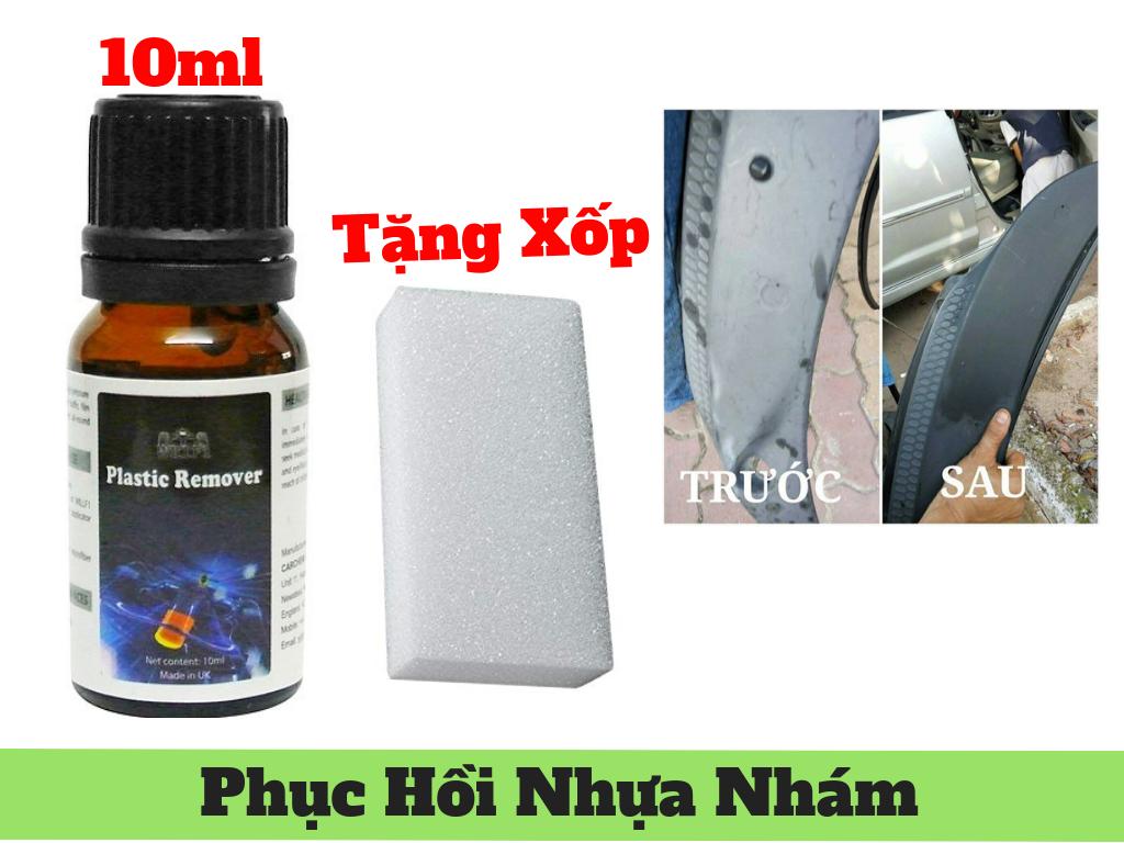 [HCM]Chai Phục Hồi Nhựa Nhám Plastic Remover 10ml Tặng Kèm Xốp