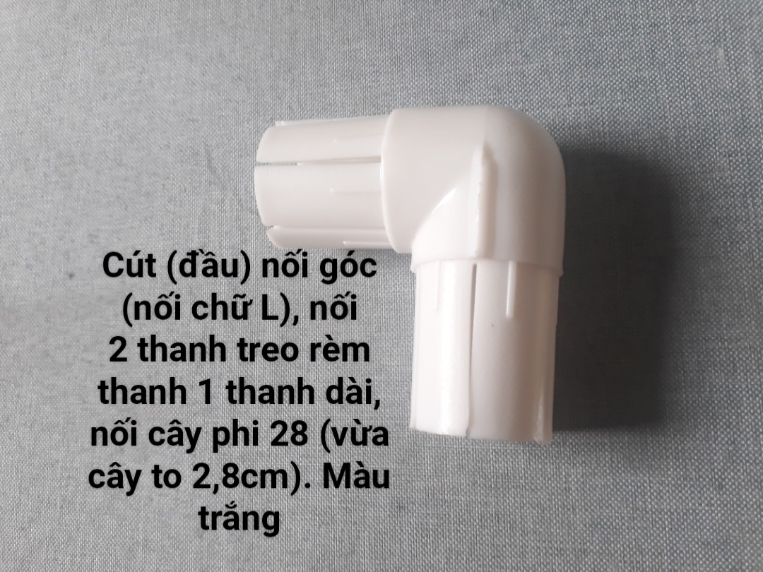 Cút (Đầu) Nối 2 Thanh Treo Rèm Thành 1 Thanh Dài