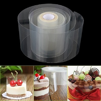 Cuộn mica cứng lót thành bánh mousse dài 10m
