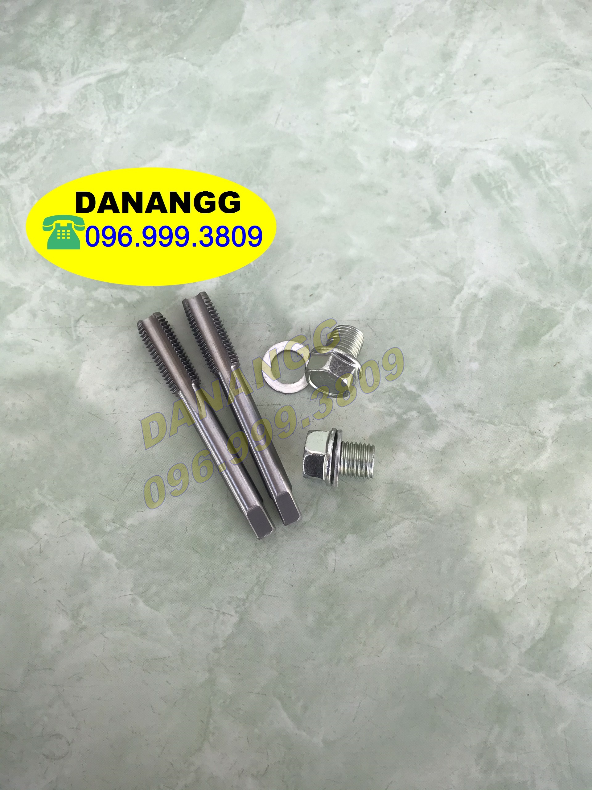2 ốc dầu có lon đền và taro 13mm 14mm