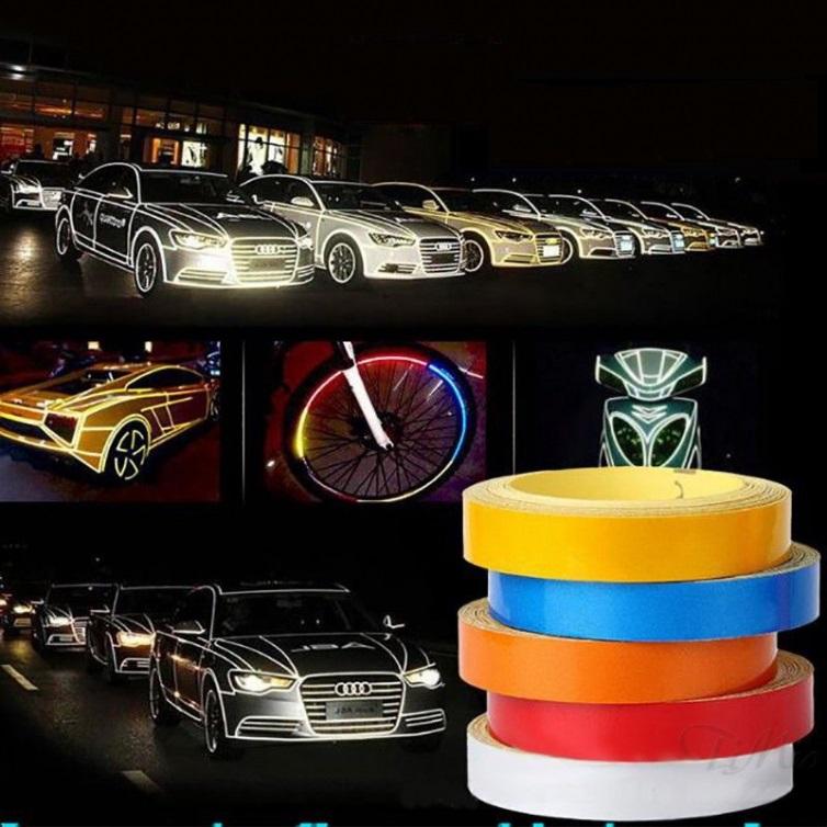 Cuộn decal dán xe dạ quang 5m, trang trí xe, thể hiện cá tính, phong cách riêng của bạn