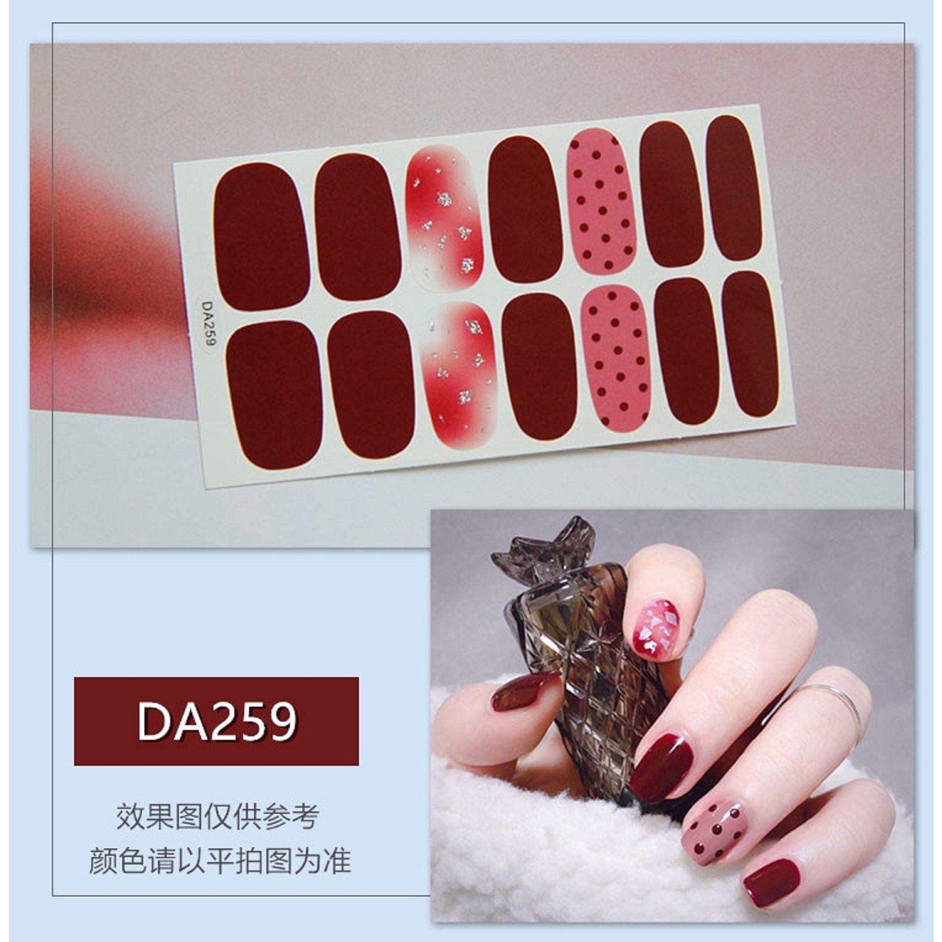 Sticker ( DD 769)hoa dán móng tay nail mẫu 3d mới | Shopee Việt Nam