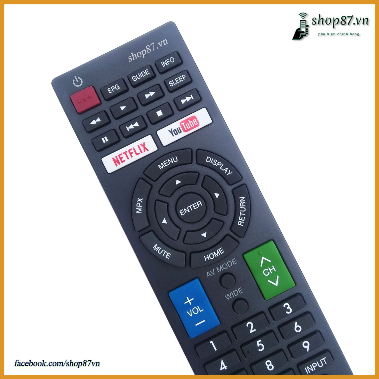 Remote điều khiển tv Sharp chính hãng