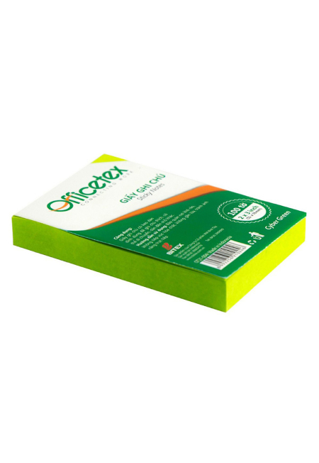 Giấy ghi chú officetex 3*2 cyber xanh lá