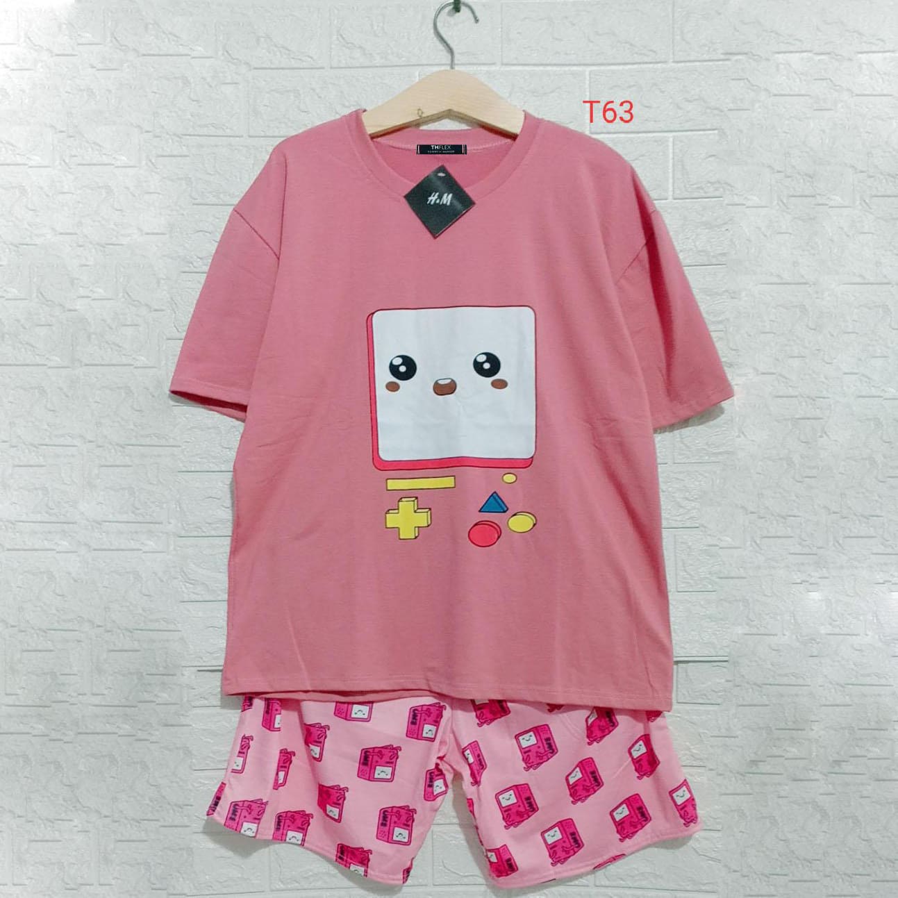 Set bộ thun in hình máy tính chất cotton 4c TN1725