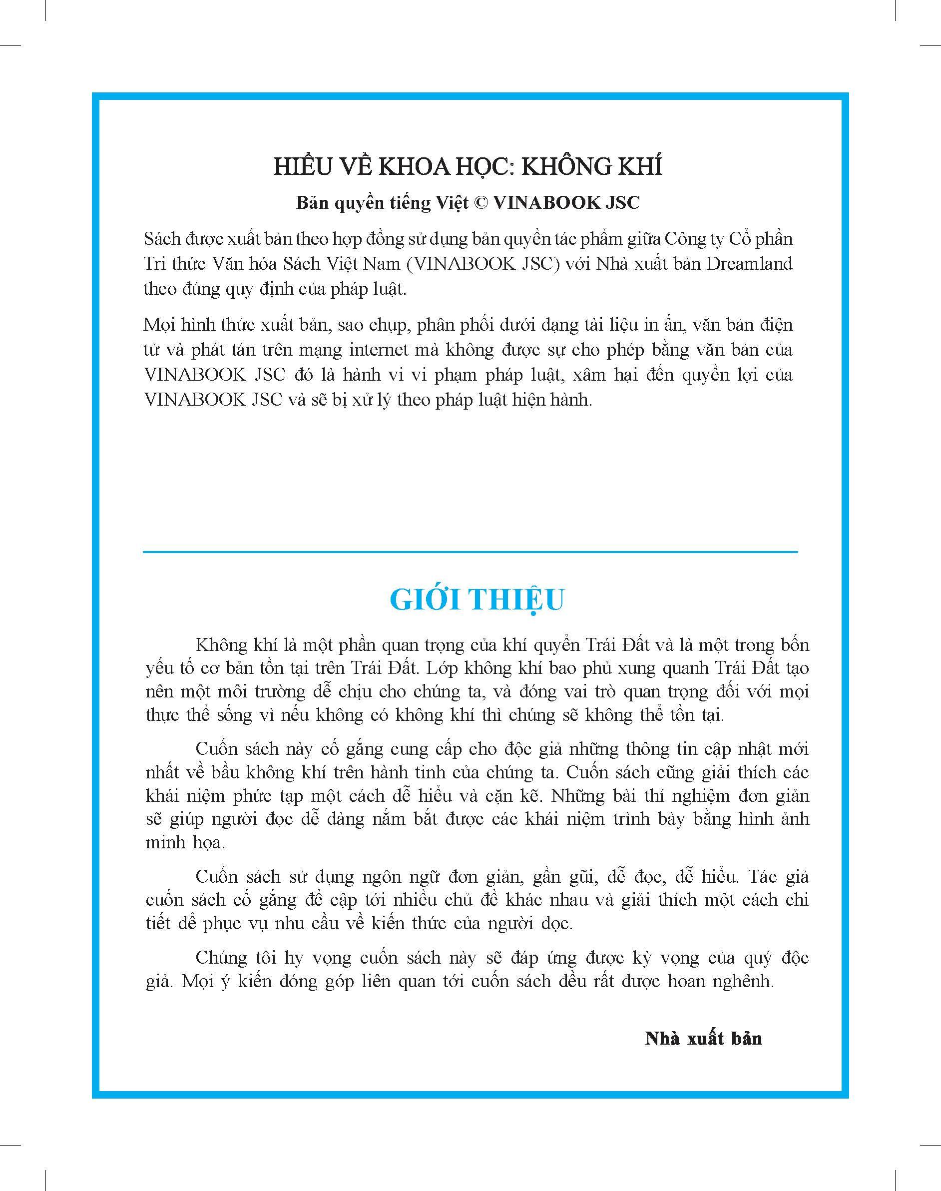 Hiểu Về Khoa Học - Không Khí