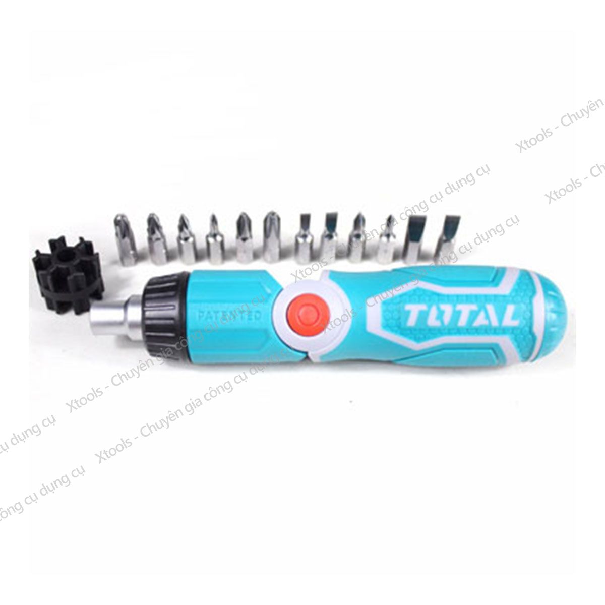 Bộ tua vít đa năng 13 chi tiết TOTAL TACSD30136 thiết kế thông minh. Bộ tuốc nơ vít gồm nhiều đầu khác nhau chống ăn mòn