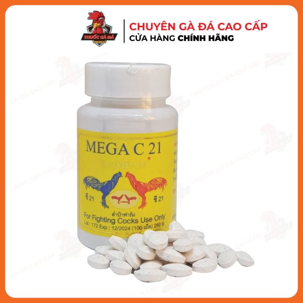 MEGA C21 - Nở cơ, tăng bo, bồi bổ gân cốt cho gà 100 VIÊN