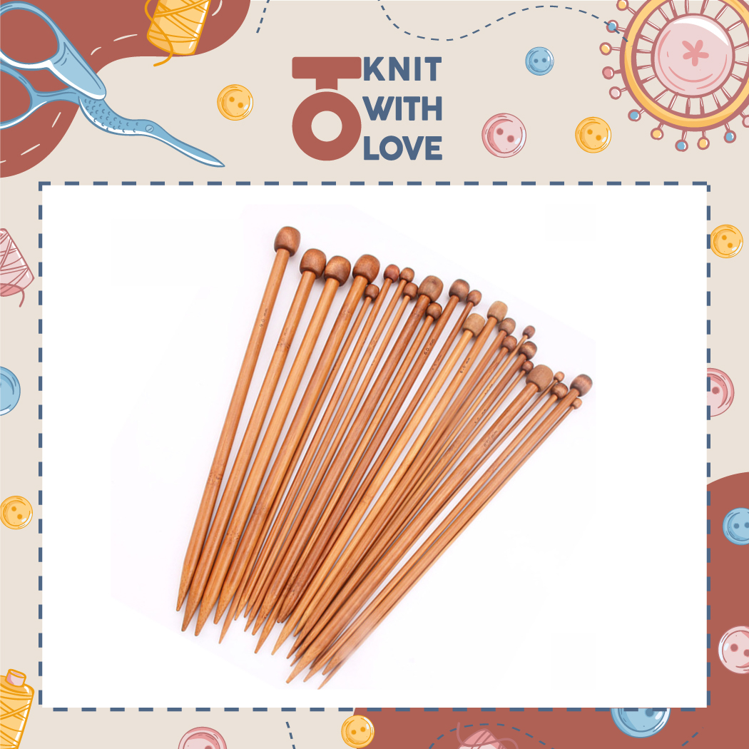 25cm long cheap 1 pc double head wooden knitting needles, extremely light and soft, various sizes from 2.0mm to 10mm