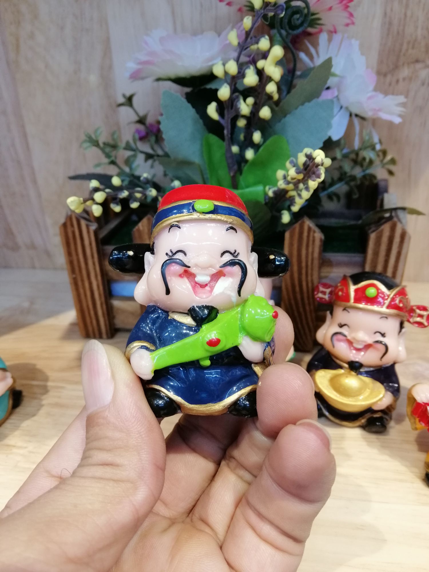 BỘ TƯỢNG 5 ÔNG PHÚC LỘC THỌ CAO 6 CM
