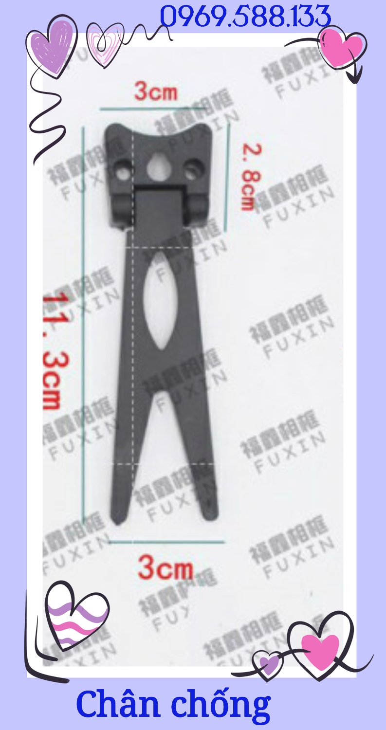 Chân để bàn khung ảnh cỡ nhỏ 11cm phù hợp cho khung ảnh cỡ từ 15x21cm trở xuống.