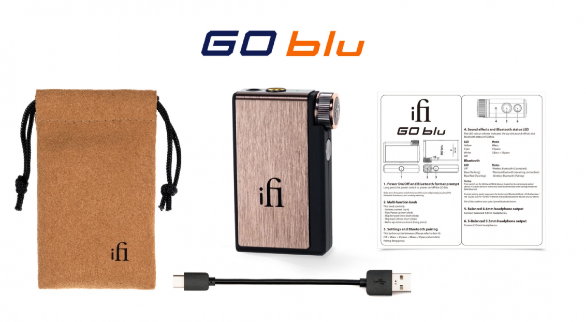 Bộ Chuyển Đổi Âm Thanh DAC/Amp iFi Go Blu