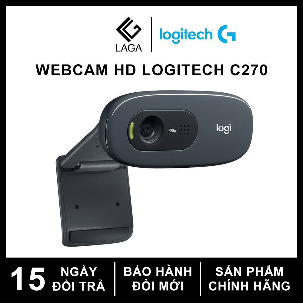 Webcam HD Logitech C270 720P 30FPS - LAGA