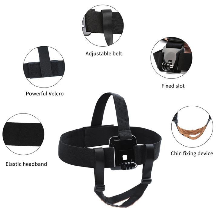 GoPro Head Harness Mount Belt Chin
