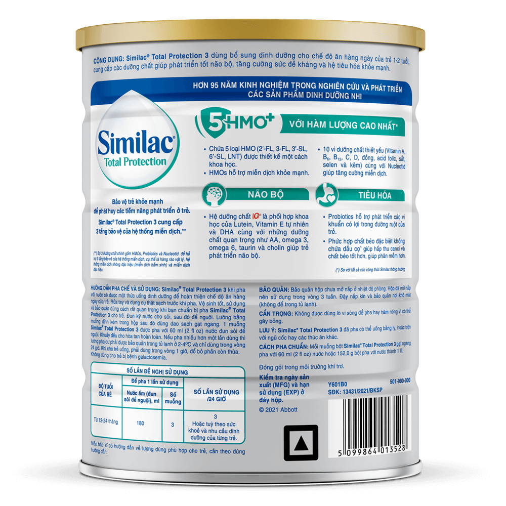 Sữa bột Similac Total Protection số 1+ (850g)
