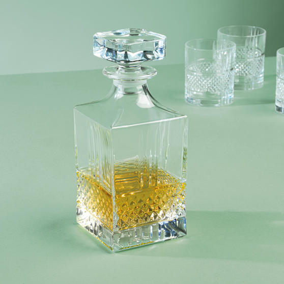 Bình vuông pha lê Ý RCR Brillante 850ml