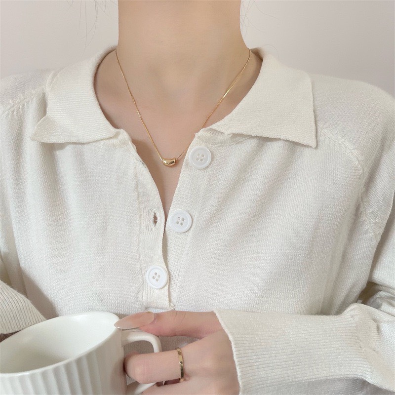 Dây chuyền, Vòng cổ nữ basic hạt đậu " Lucky Bean " Her Accessories C33