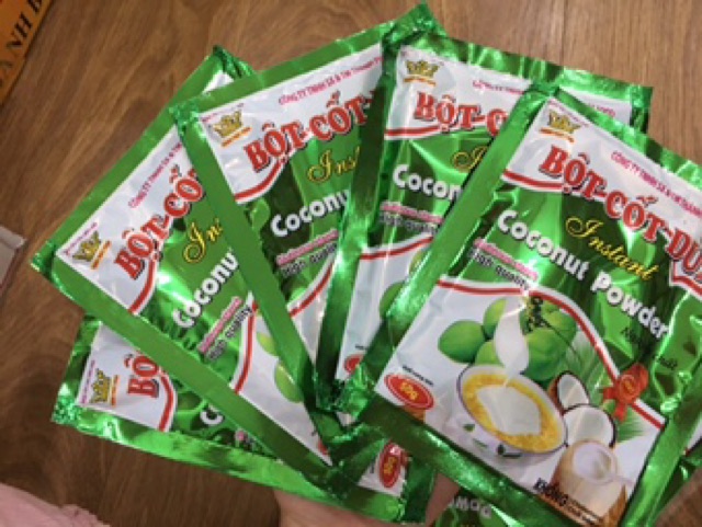 Bột cốt dừa gói 50g thơm ngon, tiện lợi (Combo 3 gói)
