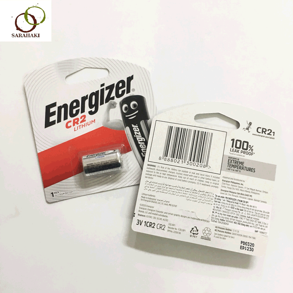Combo 5 vỉ pin máy ảnh CR2 Energizer Lithium 3V ( 1 vỉ 1 viên )