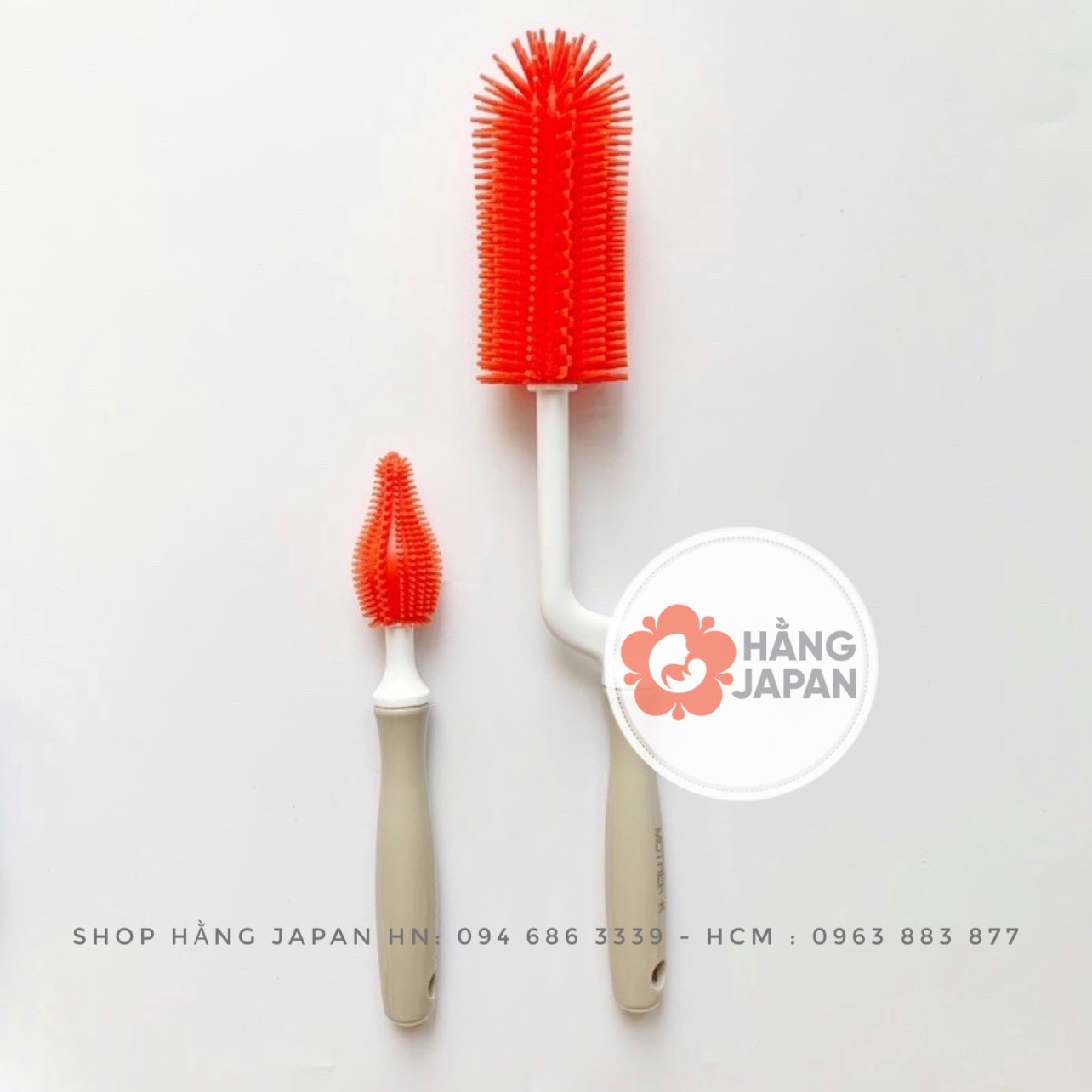 Bộ cọ bình sữa, núm ti Silicone Mother-K