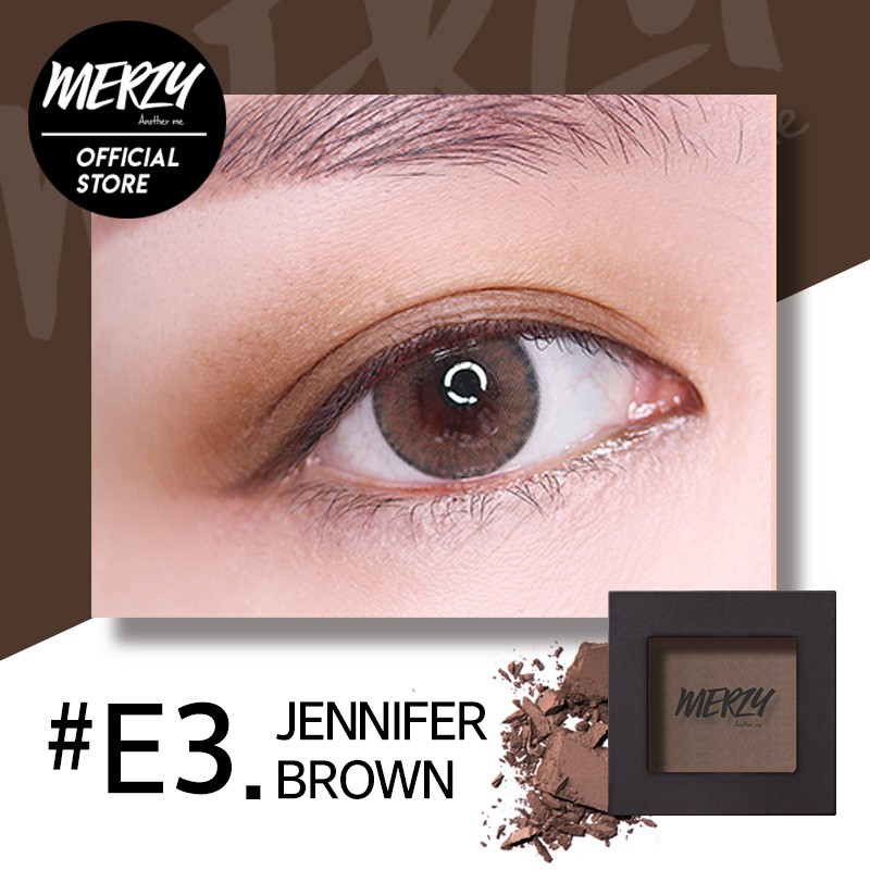 Phấn mắt Merzy The First Eye Shadow E3 - Jennifer Brown 2,2g [Chính Hãng]