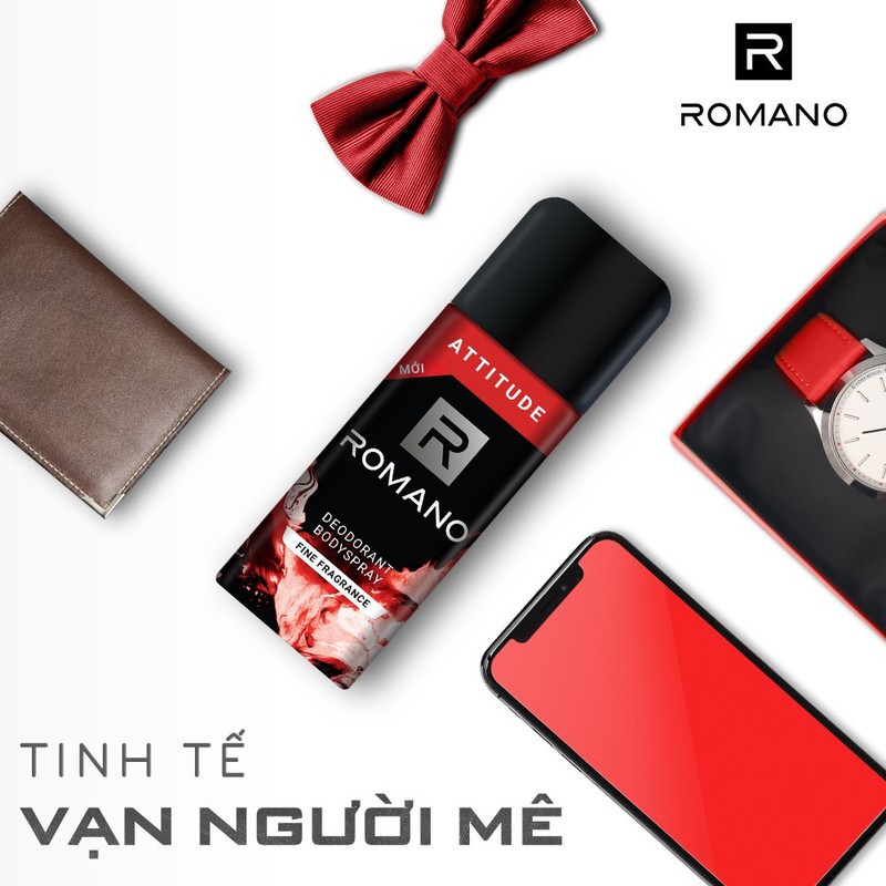 Xịt khử mùi nam Romano Attitude 150ml